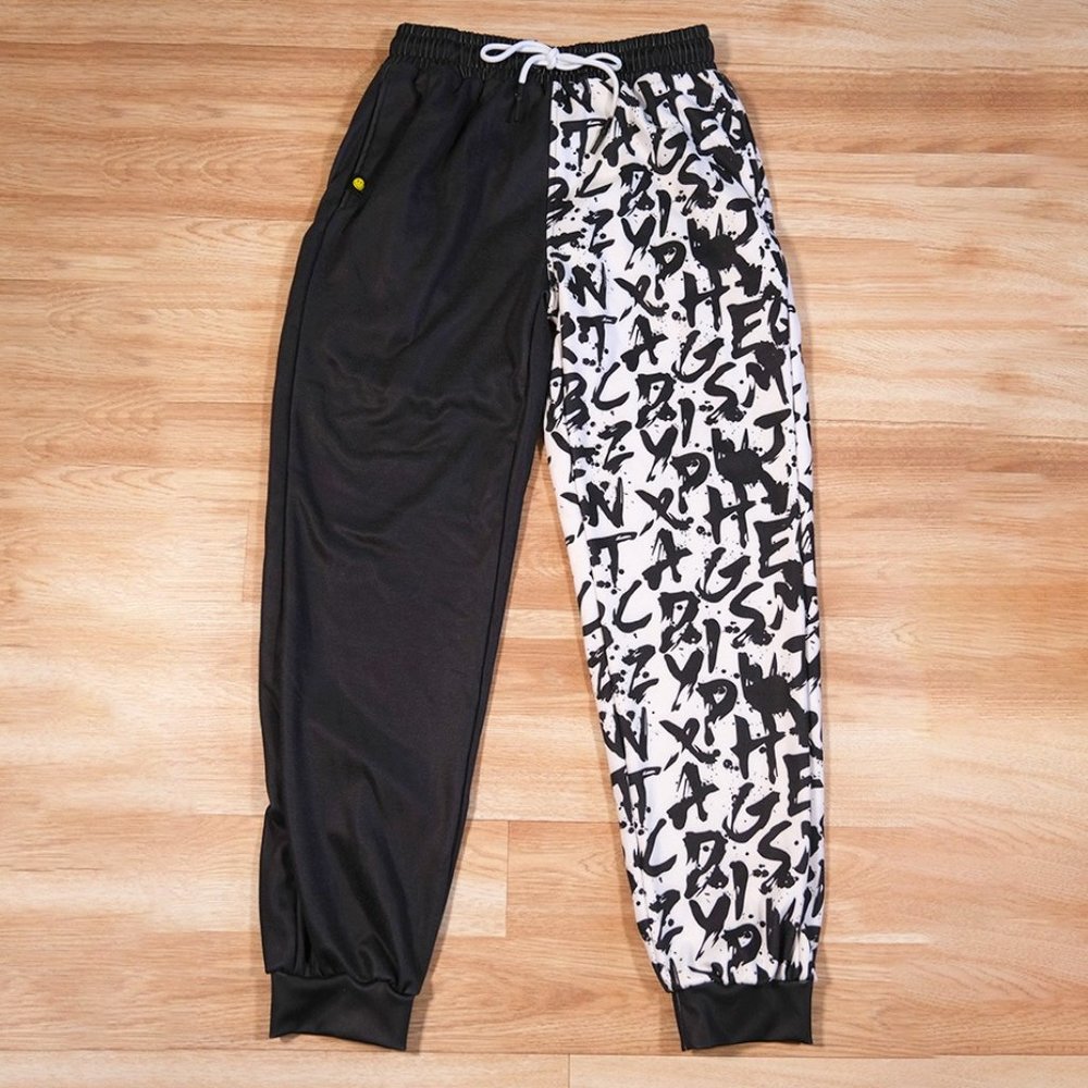 Half and Half Graffiti Sweatpants